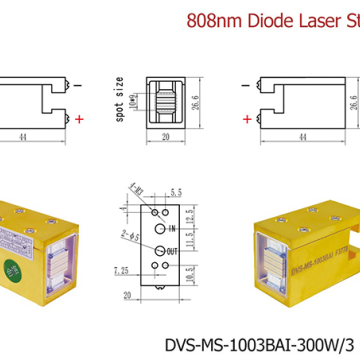 MS-300W/3Bars Handstück Dioden