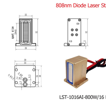 800W/16Bars Handstück Dioden