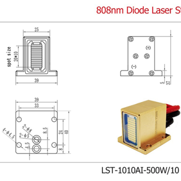 LST-500W/10Bars Handstück Dioden