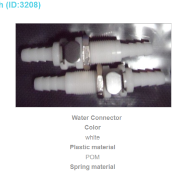 WS3 Wasser Steckverbindung