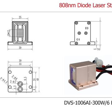 DVS-300W/6Bars Handstück Dioden