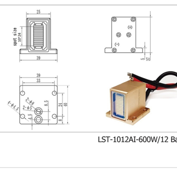 LST-600W/12Bars Handstück Dioden