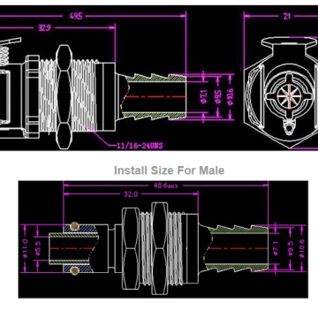WS7 Wasser Steckverbindung