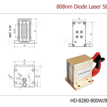 HD-800W/8Bars Handstück Dioden